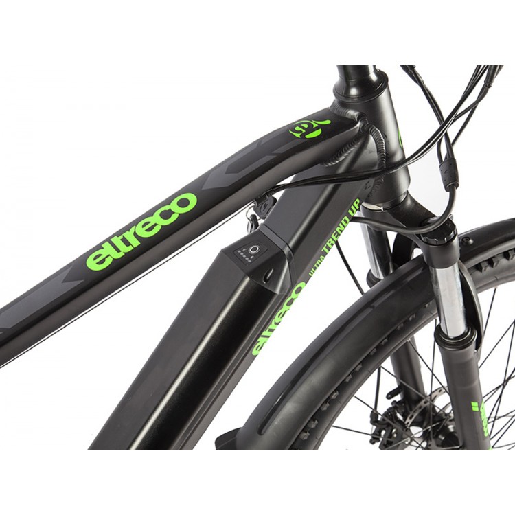 Электровелосипед Eltreco Ultra TREND UP Серо-зеленый фото5